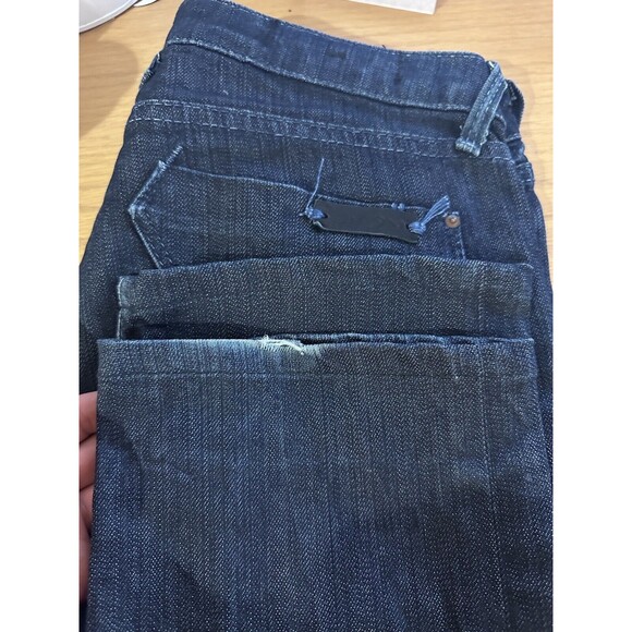 Union Women's Jeans Size 29 Blue Denim Dark Wash (Inside seem 32) - Picture 5 of 16